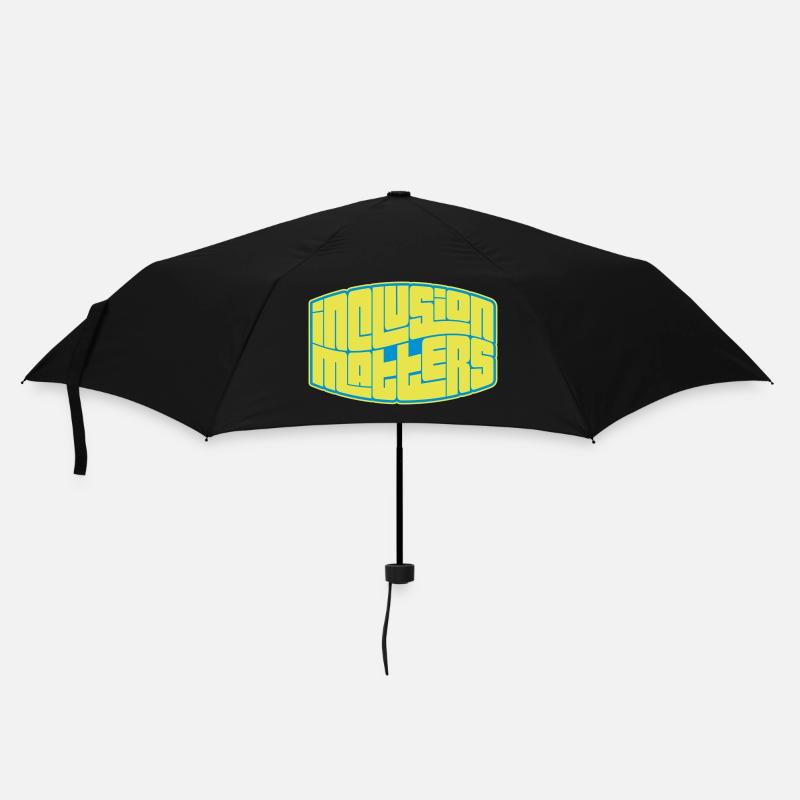 inclusion matters Logo Zitat - Regenschirm (klein) - Schwarz