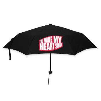 Faire sourire mon cœur - Parapluie standard - noir - Devant