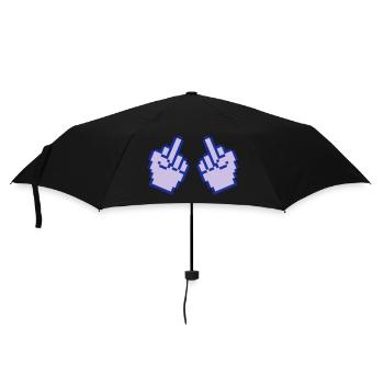 Doigt d’honneur Pixel 2 - Parapluie standard - noir - Devant