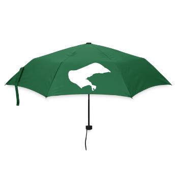 borkum insel - Regenschirm (klein) - Flaschengrün - Vorne