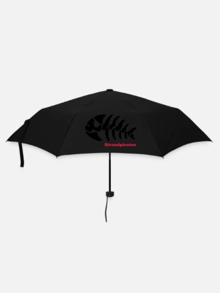 pêche pirates de plage de pirate - Parapluie standard - noir