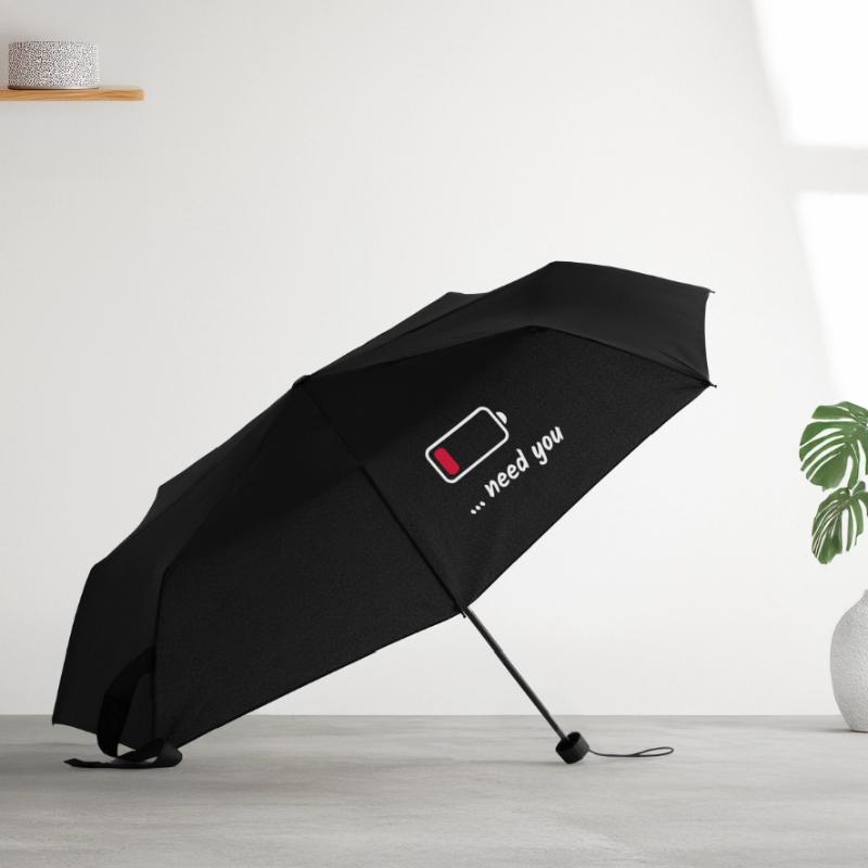Low Battery Need You White Umbrella (small)