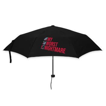 Drôle mon pire cauchemar - Parapluie standard - noir - Devant