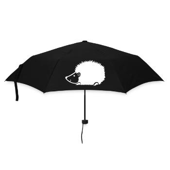 igel - Regenschirm (klein) - Schwarz - Vorne