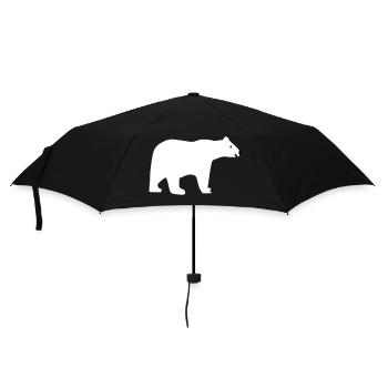 Ours polaire - Parapluie standard - noir - Devant