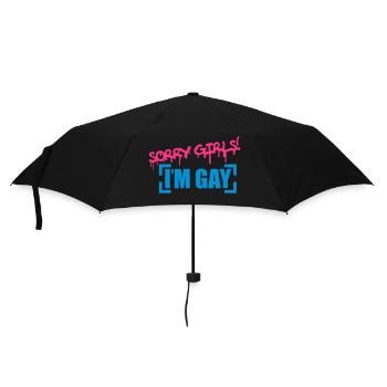 Sorry Girls Gay - Umbrella (small) - black - Front