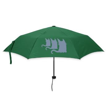 Crew 3 small cats - Umbrella (small) - bottlegreen - Front