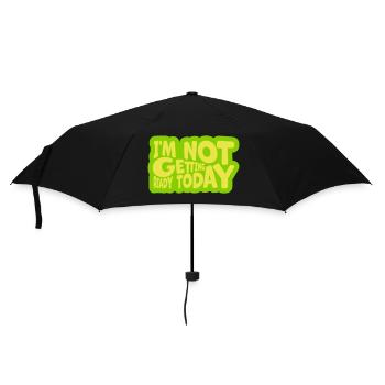 not getting ready today - Regenschirm (klein) - Schwarz - Vorne