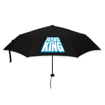 Citation de Jésus est roi - Parapluie standard - noir - Devant