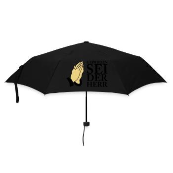 gepriesen sei der herr 02 - Regenschirm (klein) - Schwarz - Vorne