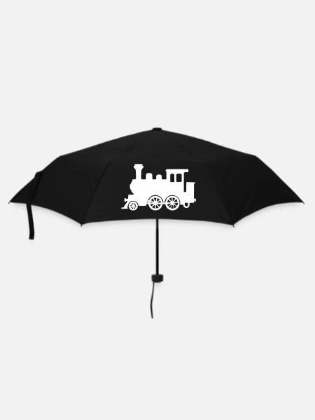 lokomotive - Regenschirm (klein) - Schwarz