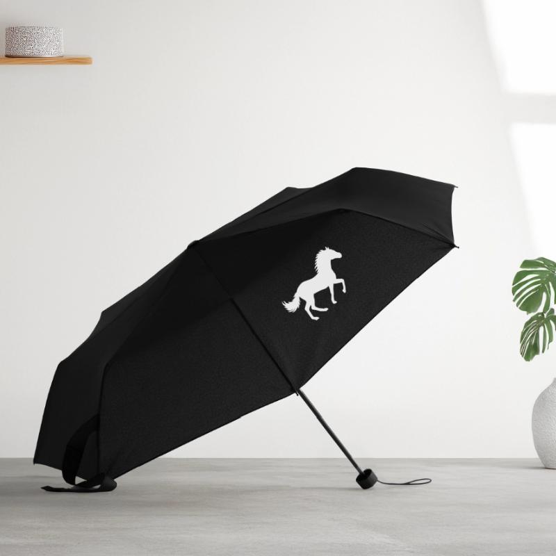 Conception de silhouette de cheval de course Parapluie standard