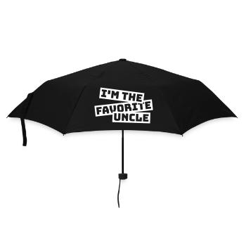 im the favorite uncle - Regenschirm (klein) - Schwarz - Vorne