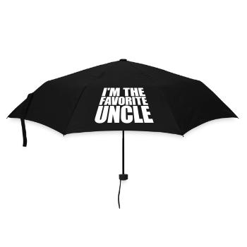im the favorite uncle - Regenschirm (klein) - Schwarz - Vorne