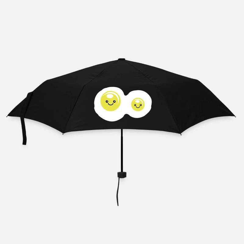 spiegeleier - Regenschirm (klein) - Schwarz