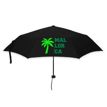 mallorca - Regenschirm (klein) - Schwarz - Vorne
