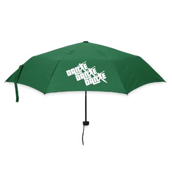 Dance Text Dancing Man Silhouette Party Music - Umbrella (small) - bottlegreen - Front