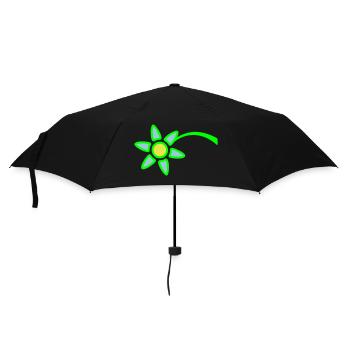 Petite Plante Bleue Jolie Belle Fleur Décorative - Parapluie standard - noir - Devant