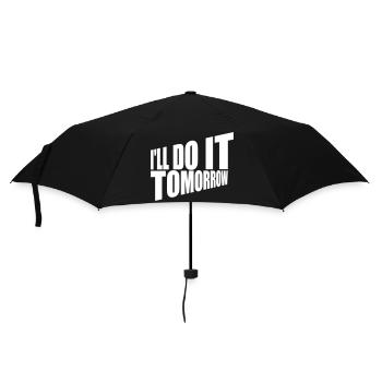 Citation de Do It Tomorrow - Parapluie standard - noir - Devant