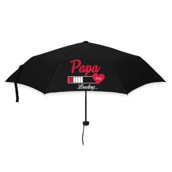papa loading 2025 - Regenschirm (klein) - Schwarz - Vorne