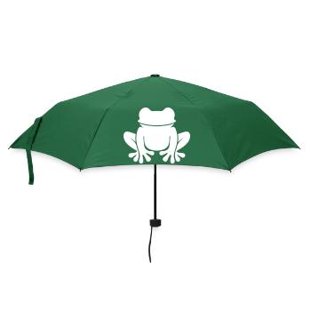 Silhouette de grenouille - Parapluie standard - vert bouteille - Devant