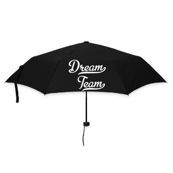Dream Team - Regenschirm (klein) - Schwarz - Vorne