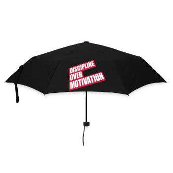 Citation de discipline sur la motivation - Parapluie standard - noir - Devant