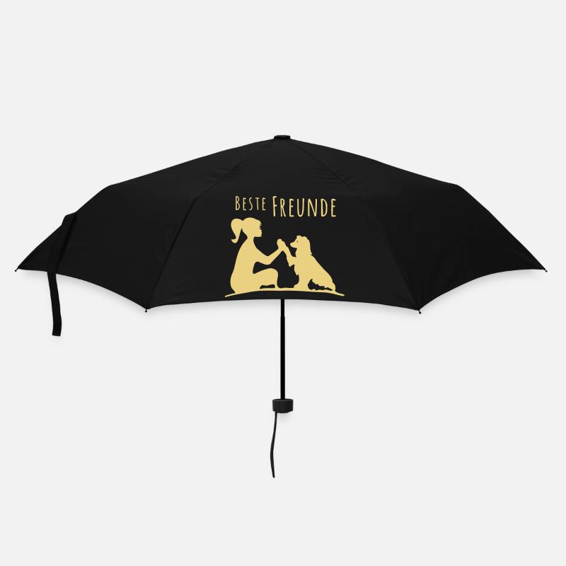 Mein Hund und ich - Beste Freunde - Regenschirm (klein) - Schwarz