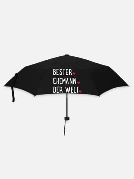 Ehemann - Regenschirm (klein) - Schwarz