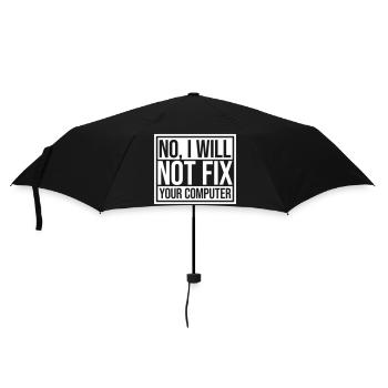 Ne pas réparer votre ordinateur - Parapluie standard - noir - Devant