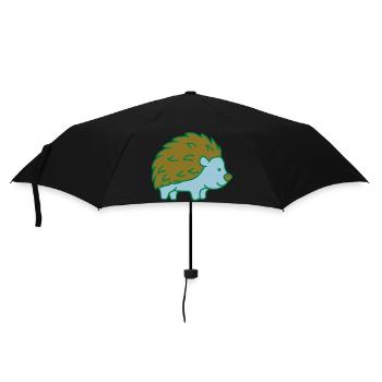 igel - Regenschirm (klein) - Schwarz - Vorne