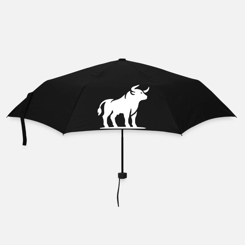stier tier - Regenschirm (klein) - Schwarz