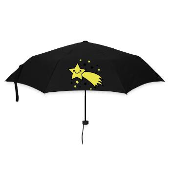 Shooting star - Umbrella (small) - black - Front