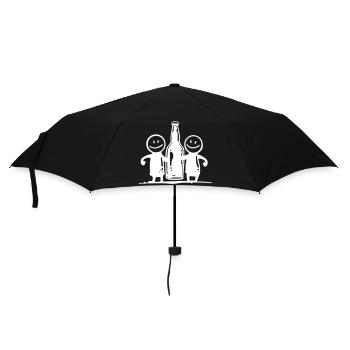 Équipe de fête de la bière drôle - Parapluie standard - noir - Devant