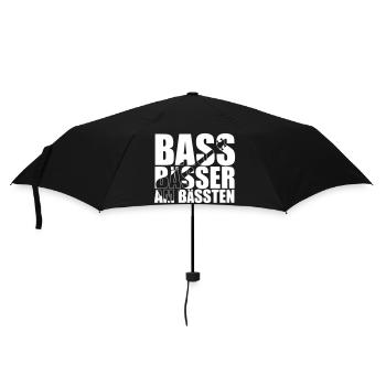 Bass Player Gift BASS BÄSSER AM BÄSSTEN Bassist - Regenschirm (klein) - Schwarz - Vorne
