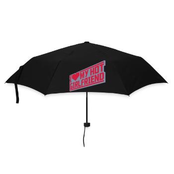 J’aime ma petite amie - Parapluie standard - noir - Devant