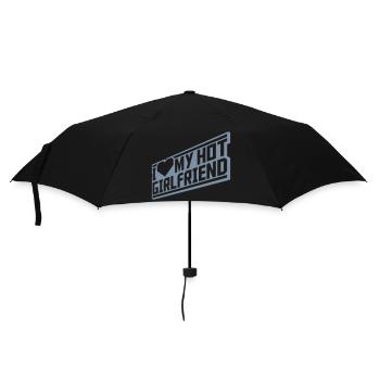 J’aime ma petite amie - Parapluie standard - noir - Devant