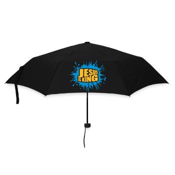 jesus is king Zitat - Regenschirm (klein) - Schwarz - Vorne