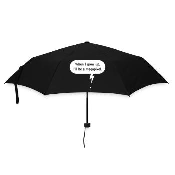 When I Grow Up, I’ll Be A Megapixel. (Pixel / W) - Umbrella (small) - black - Front