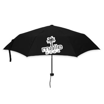 Malle 2024 Mallorca Palme - Regenschirm (klein) - Schwarz - Vorne