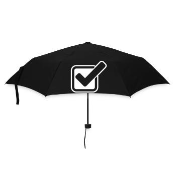 Tick the symbol - Umbrella (small) - black - Front