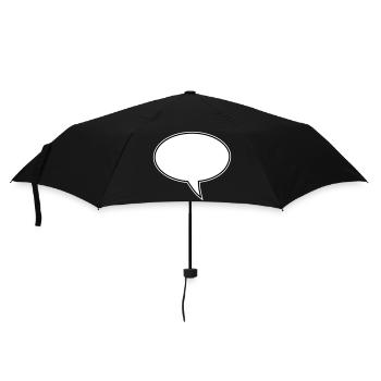 Conception de la bulle de dialogue à droite - Parapluie standard - noir - Devant