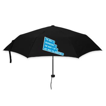 ce que je dis citation - Parapluie standard - noir - Devant