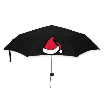 Christmas Hat Santa Claus Christmas Vector - Umbrella (small) - black - Front