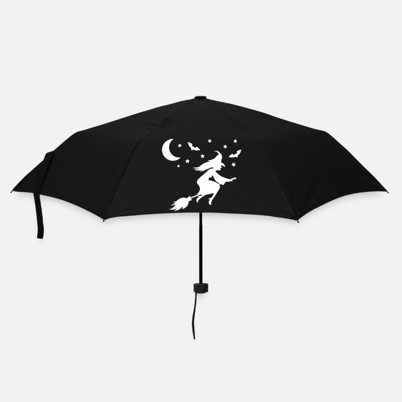 Hexe - Regenschirm (klein) - Schwarz
