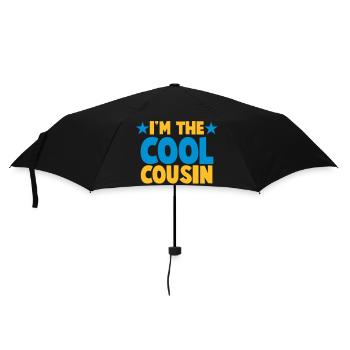 Ich bin der Cousin COOL! - Regenschirm (klein) - Schwarz - Vorne