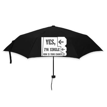 single now your chance - Regenschirm (klein) - Schwarz - Vorne