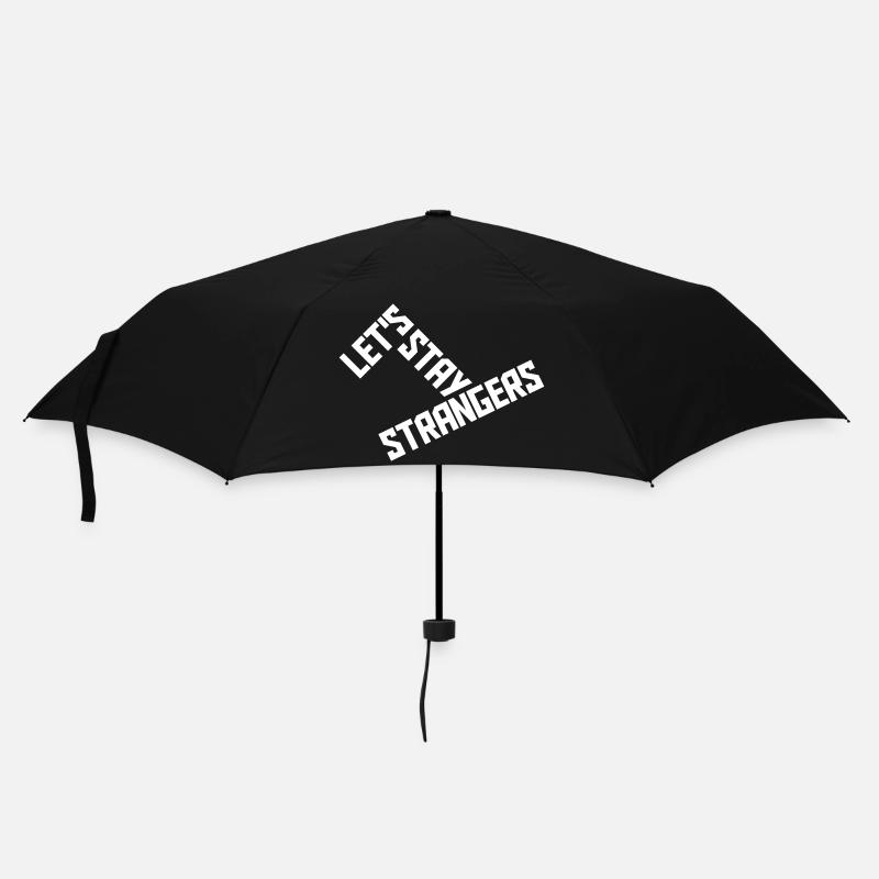 Citation Restons Strangers - Parapluie standard - noir