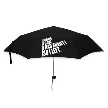I had anxiety saying - Umbrella (small) - black - Front
