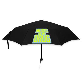 Music is my Drug Medicine Saying Music Drug Party - Umbrella (small) - black - Front